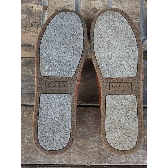 Bobs from Skechers Loafers Gypsy Chestnut Faux Suede Flats Slip On Size 8.5 - Picture 4 of 11